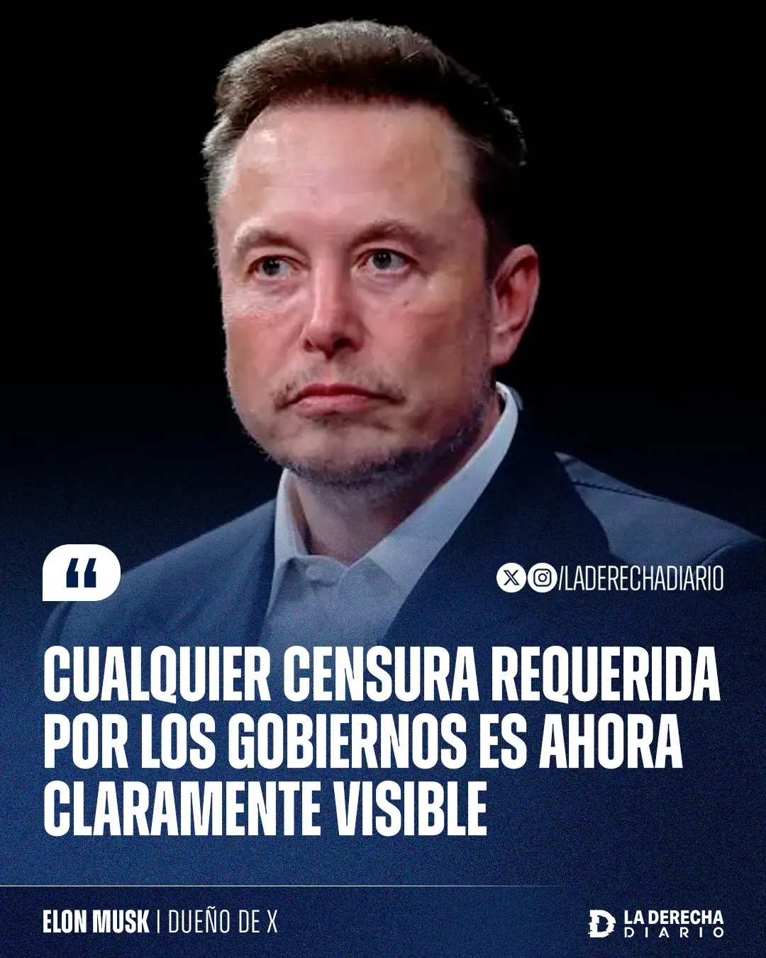 Elón Musk spoke out about censorship