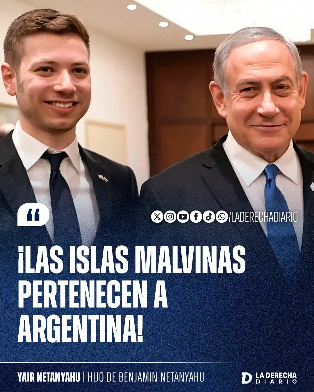 Las palabras de Yair Netanyahu.