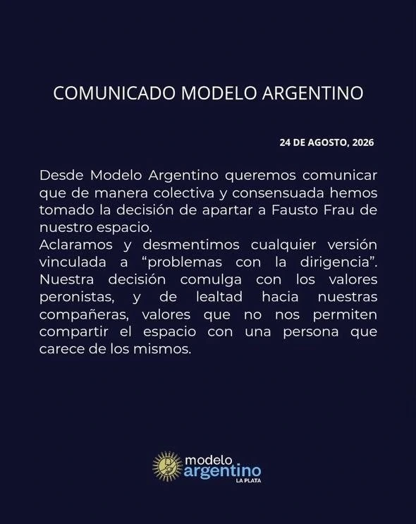 El comunicado.
