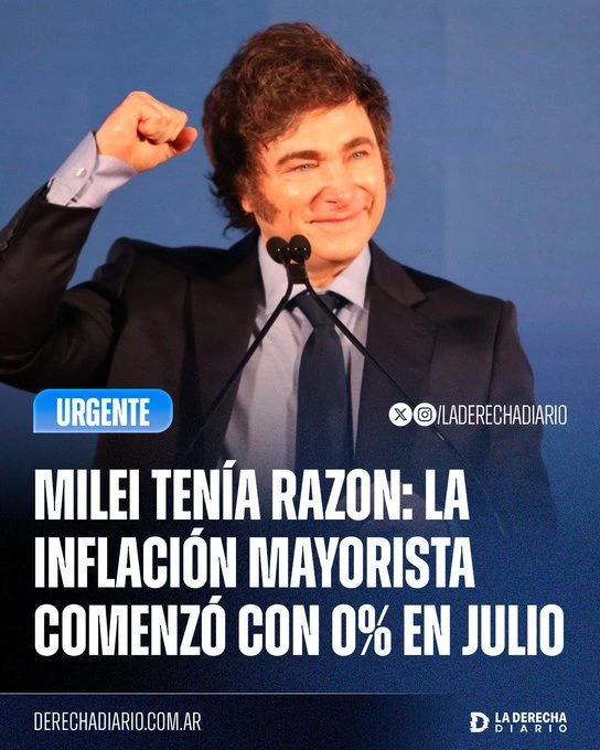 The president, Javier Milei