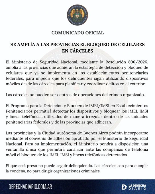 Official statement from the president