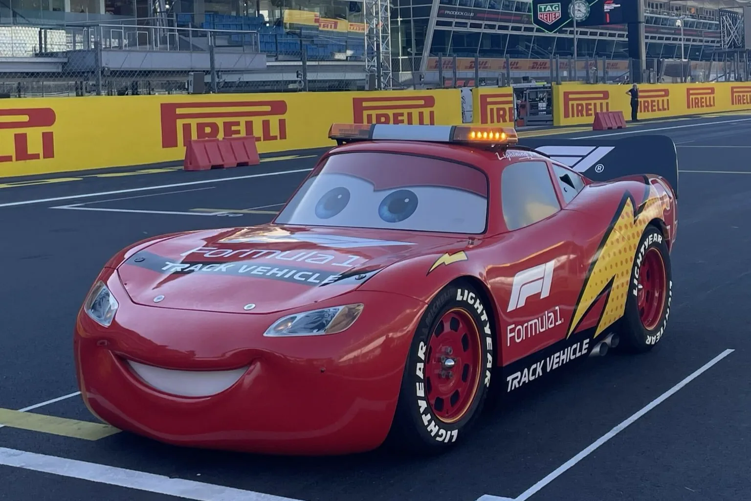 Lightning McQueen will be the Track Car of the Italian Grand Prix
