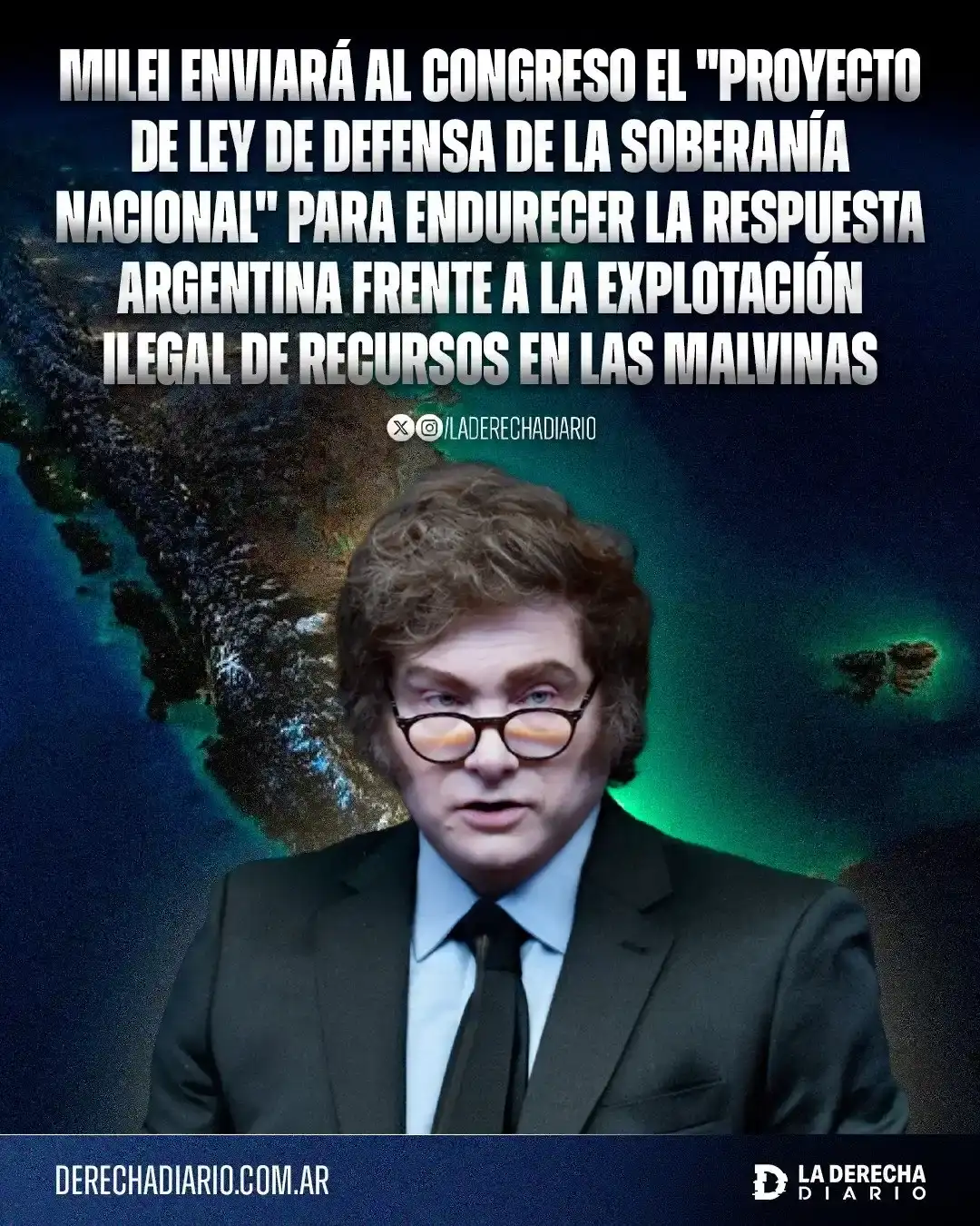 Mile lleva la causa Malvinas al Congreso.