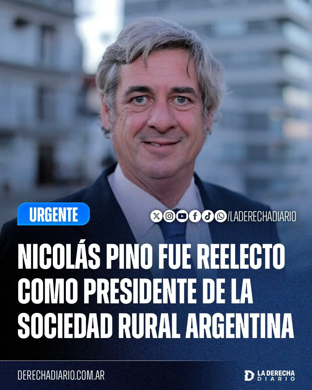 Nicolás Pino, Presidente de la Sociedad Rural 