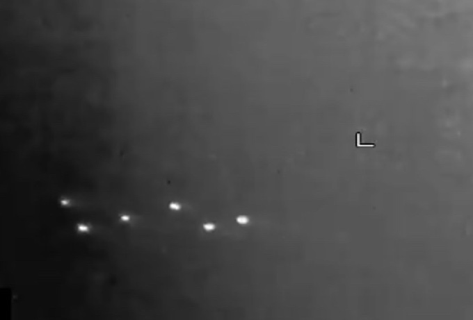 Image of the lights in Utah released this morning by the Pentagon