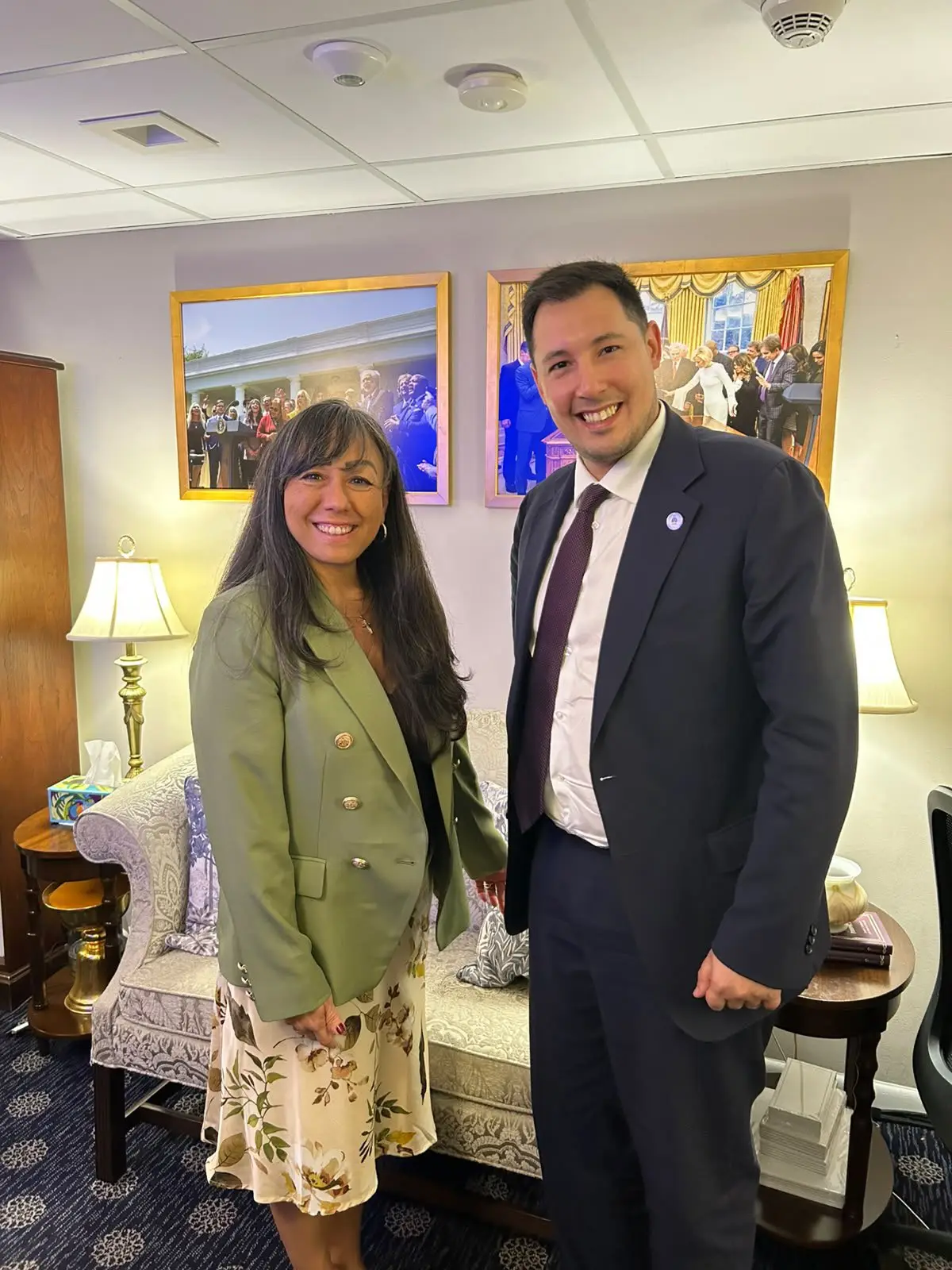 Agustín Caulo junto a Jenny Korn