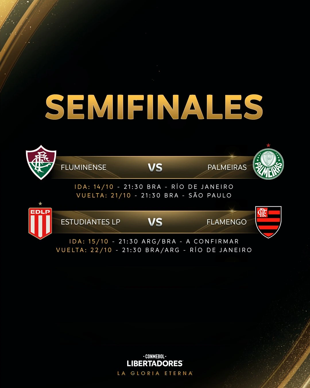 Los cruces de semifinales de la Copa Sudamericana