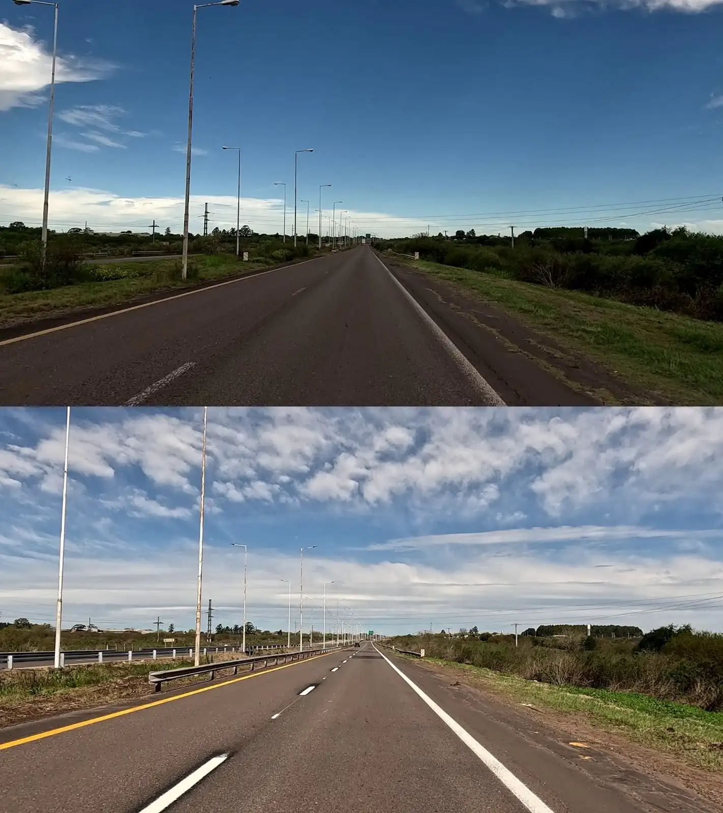 Mejoras en la ruta 14 realizadas por el Gobierno de Milei