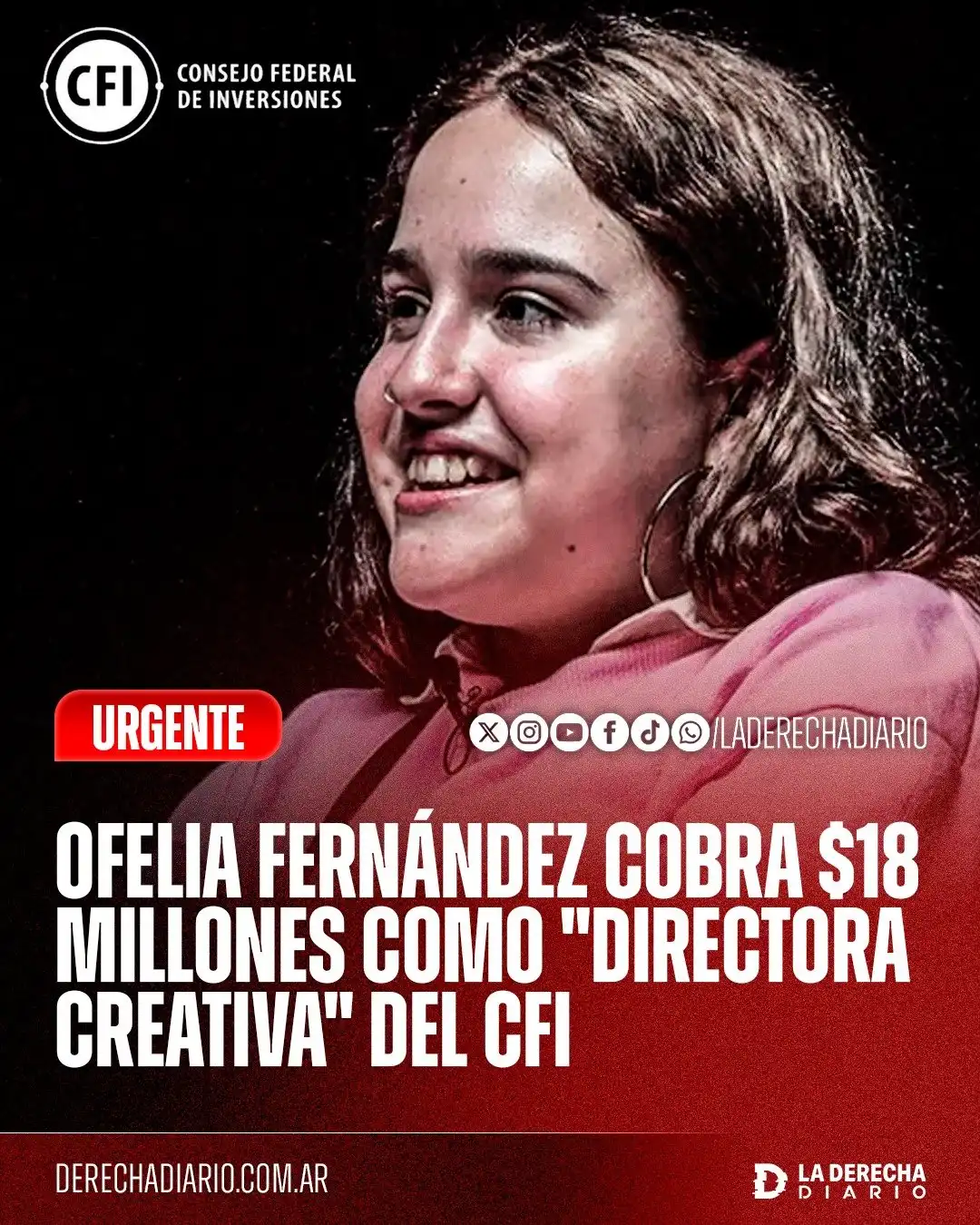 Ofelia Fernández continuaría parasitando al Estado.