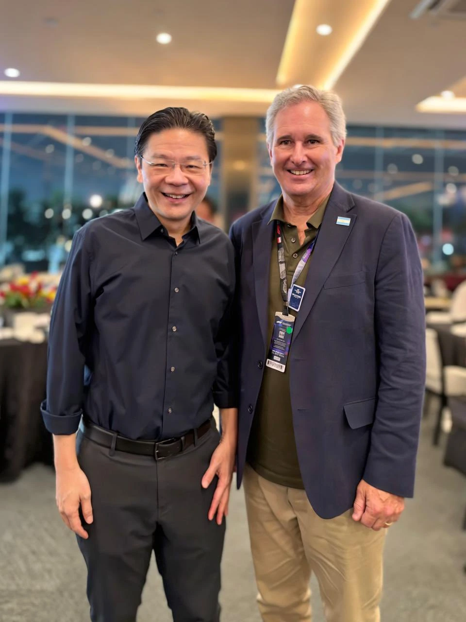 Pablo Quirno y Lawrence Wong.