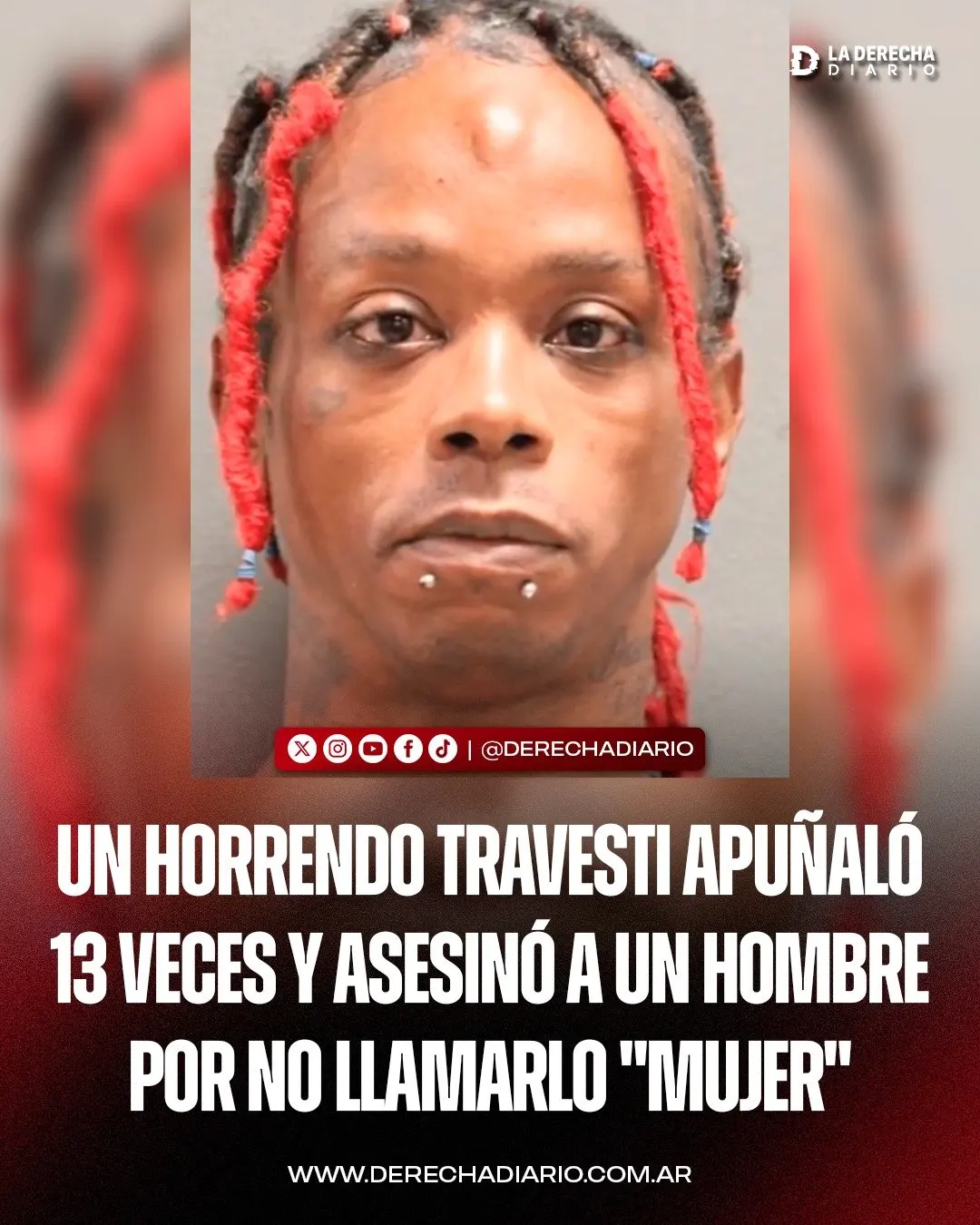 El travesti asesino a un hombre que se negó a llamarlo mujer.