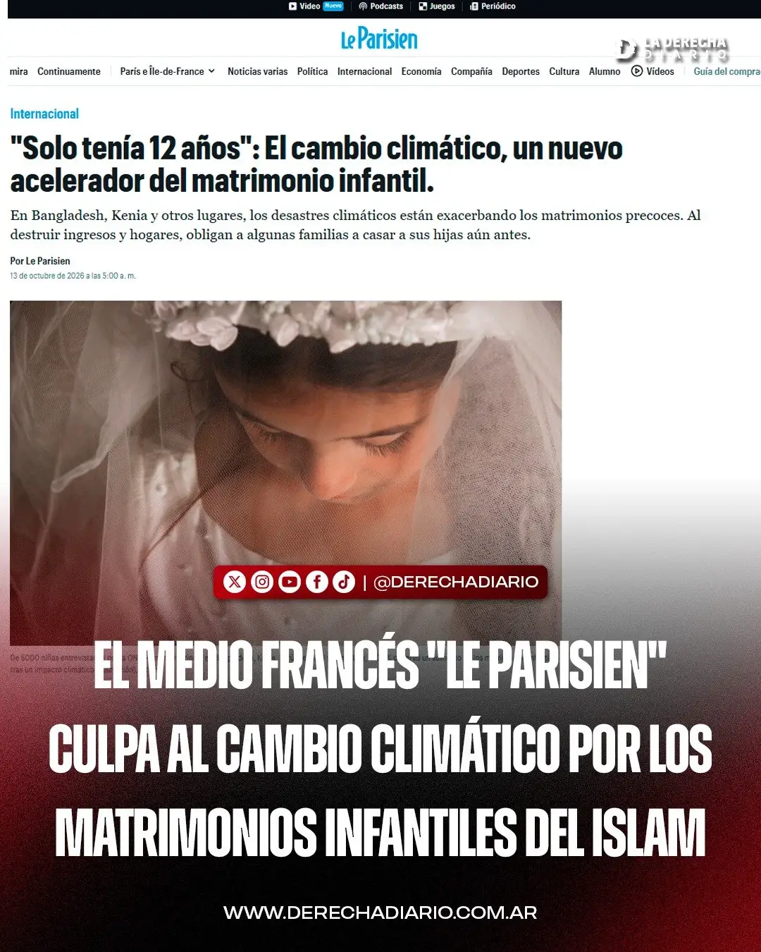 El medio francés fue condenado en redes sociales.