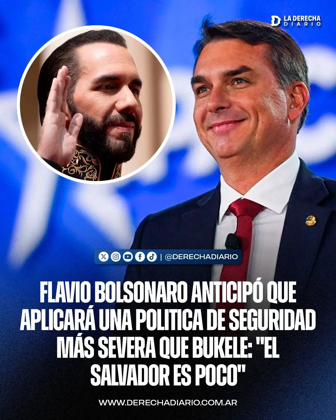 Flavio Bolsonaro propone una reforma para acabar con la inseguridad en Brasil