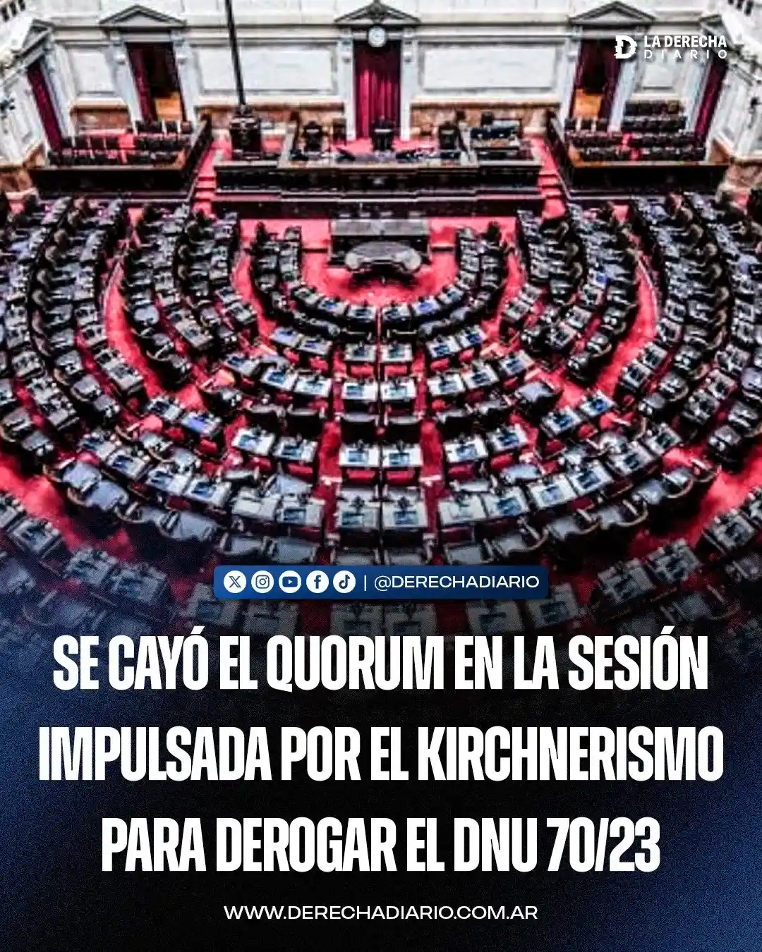 No hubo quorum.