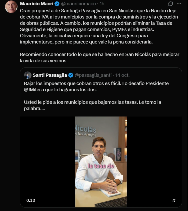 La chicana de Macri.