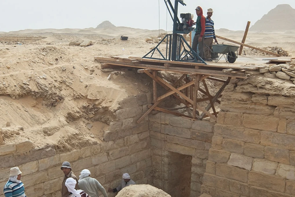 Hallan en Saqqara una capilla de ofrendas de 4000 años de la esposa de un sumo sacerdote