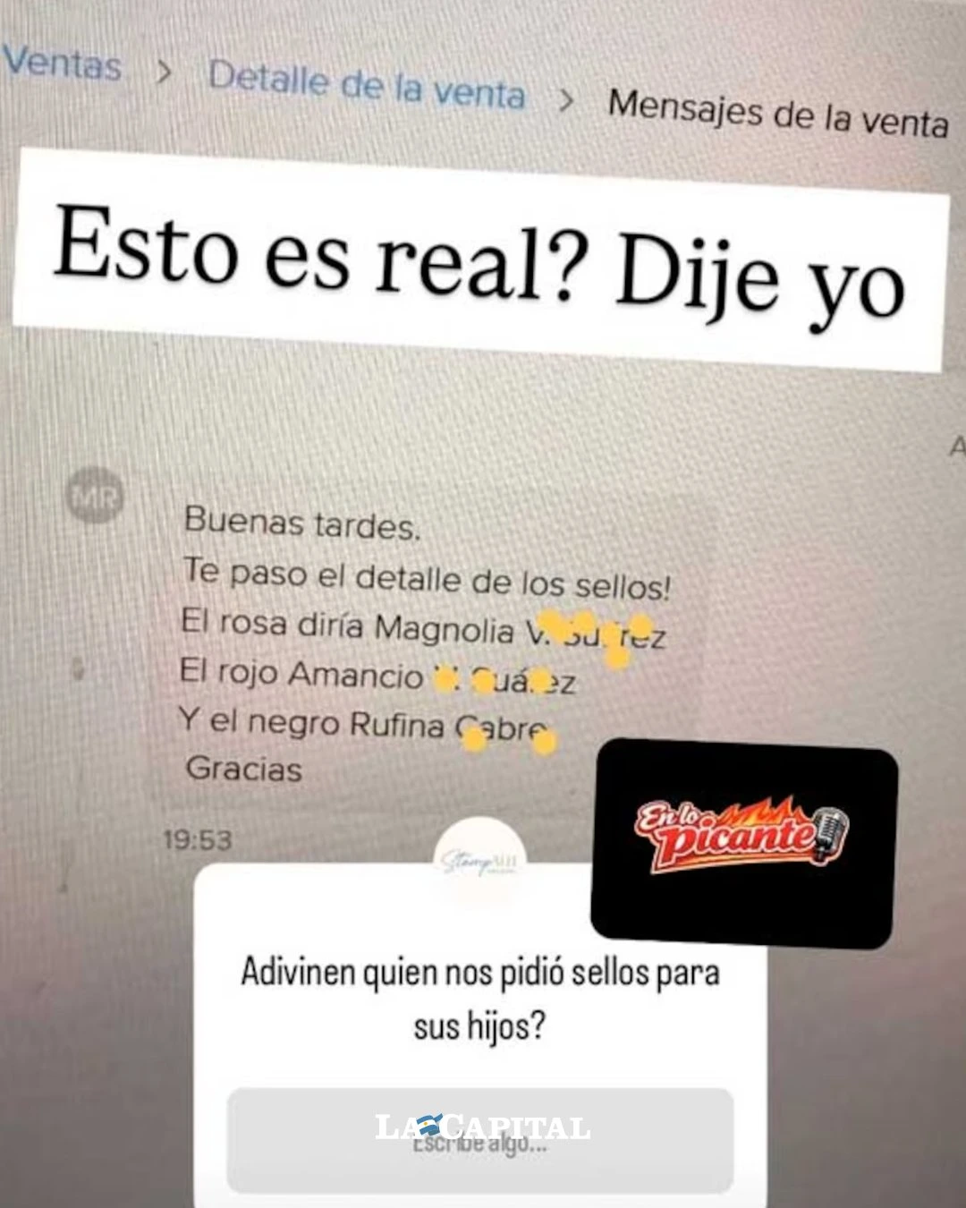 Las prubas de la información difundida