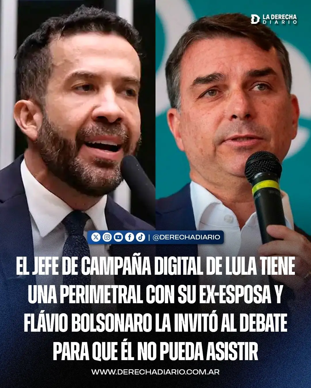 André Janones no puede acercarse a su exesposa por violento.