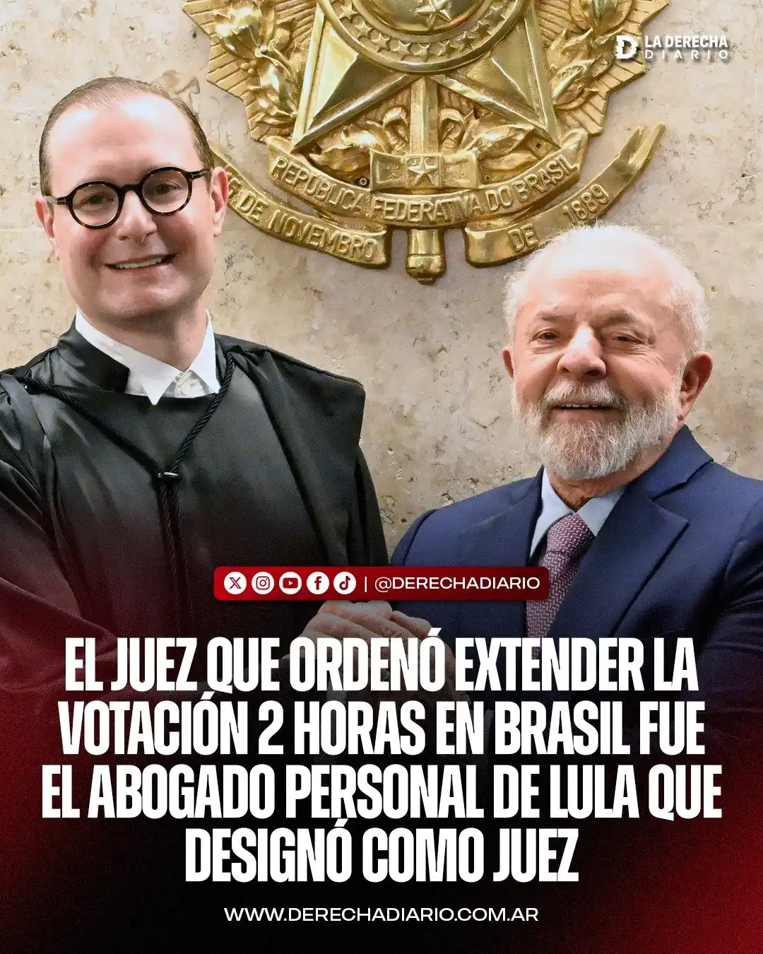 Cristiano Zanin fue el abogado de Lula en la causa donde cayó preso.