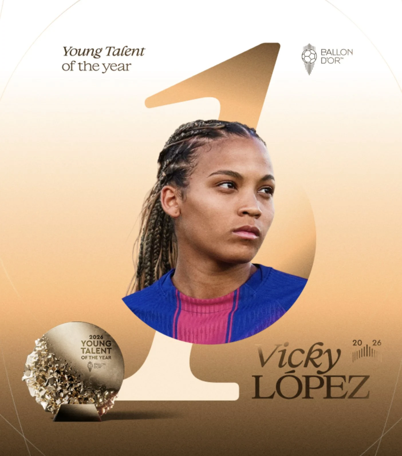 Vicky López ganó el Trofeo Kopa Femenino
