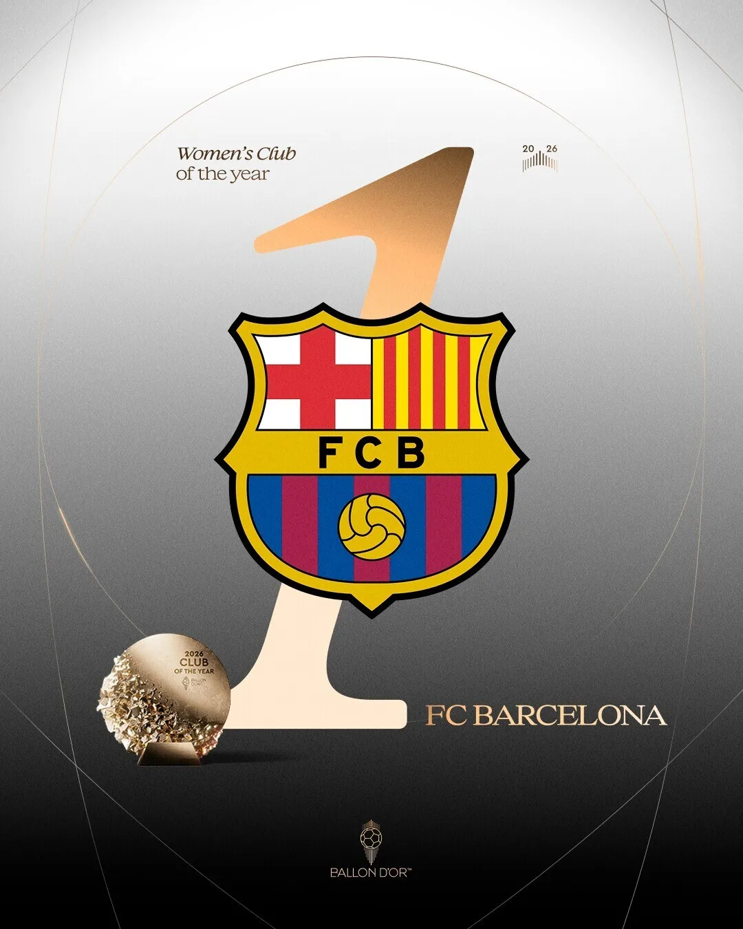 Barcelona ganó el Premio a Mejor Club Femenino