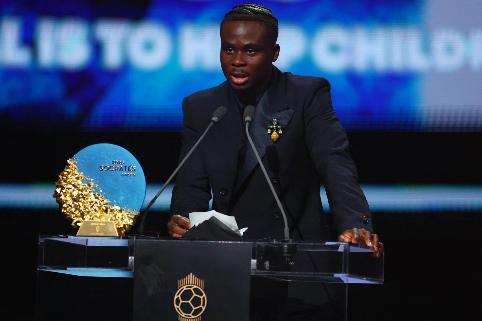 Bukayo Saka ganó el Premio Socrates