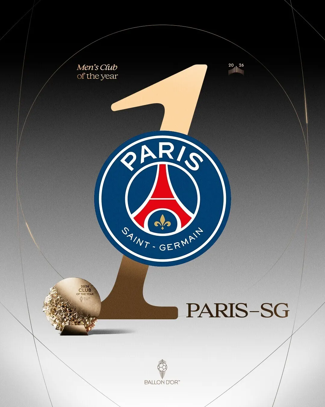 Paris Saint-Germain ganó el Premio a Mejor Club Masculino