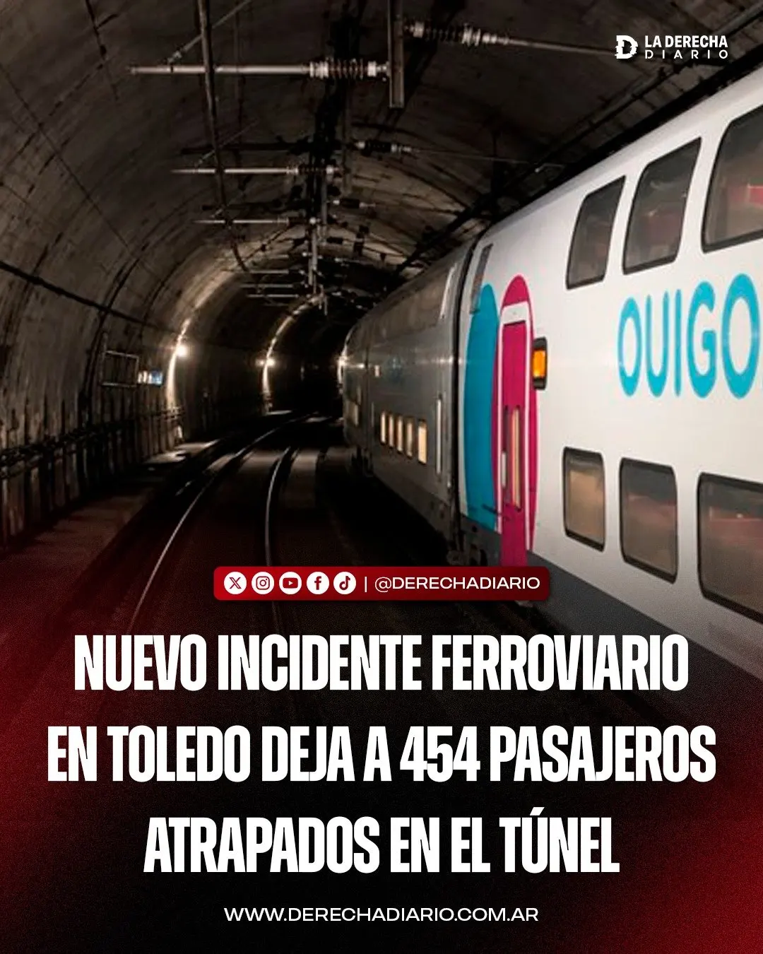 Accidente ferroviario en Toledo