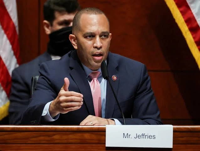 Hakeem Jeffries, along with the party leaders of the Democratic Party in the House, questioned the mechanisms of the passed legislation