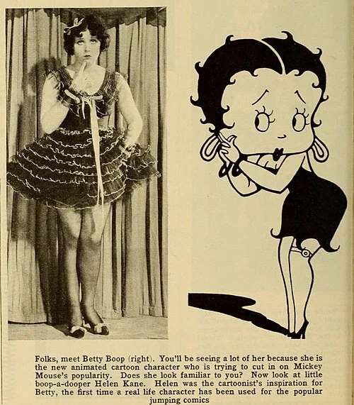 Representación de Betty Boop en 1932
