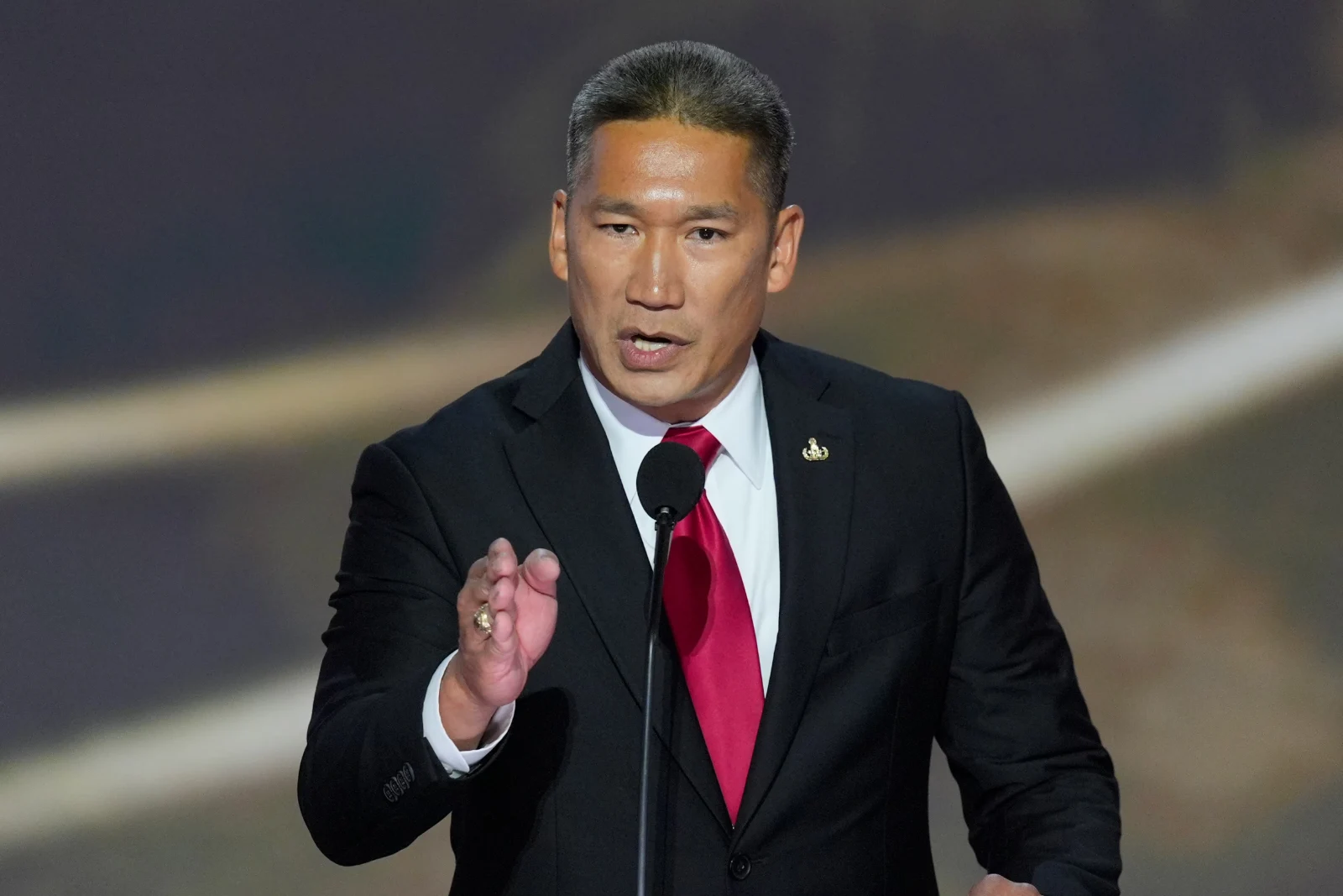 Hung Cao is a retired Navy captain who previously ran as a legislative candidate, having received the support of President Trump