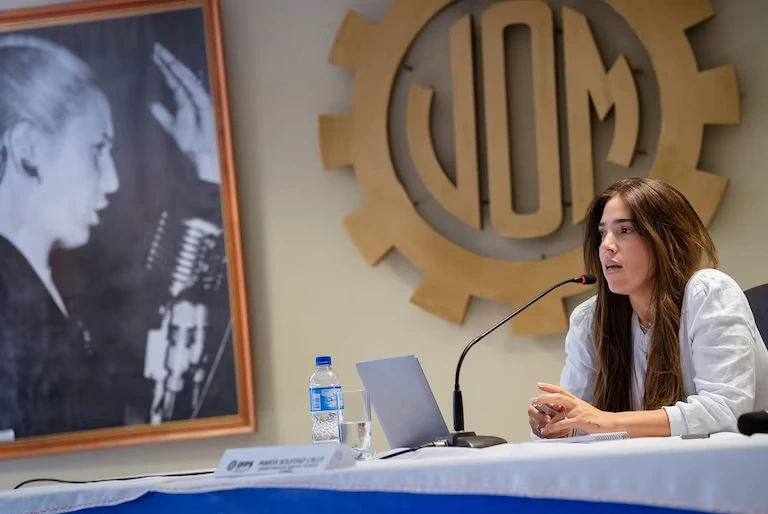 La militante kirchnerista formó parte de la UOM hasta hace unos pocos meses.