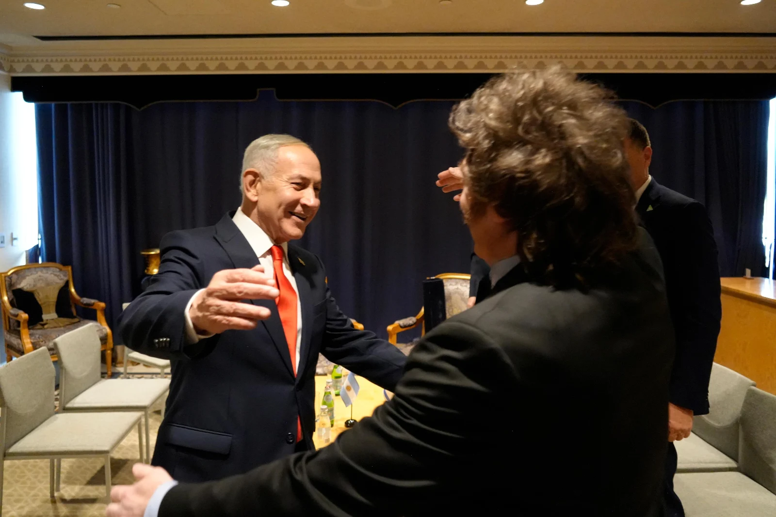 Javier Milei junto a Benjamin Netanyahu.