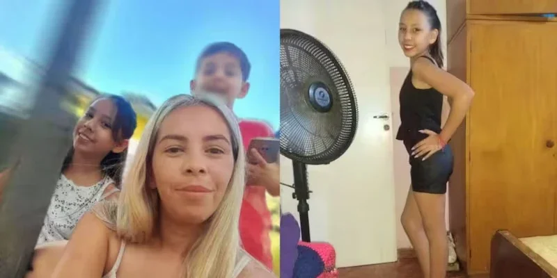 Agostina vivía con su mamá y su hermano menor