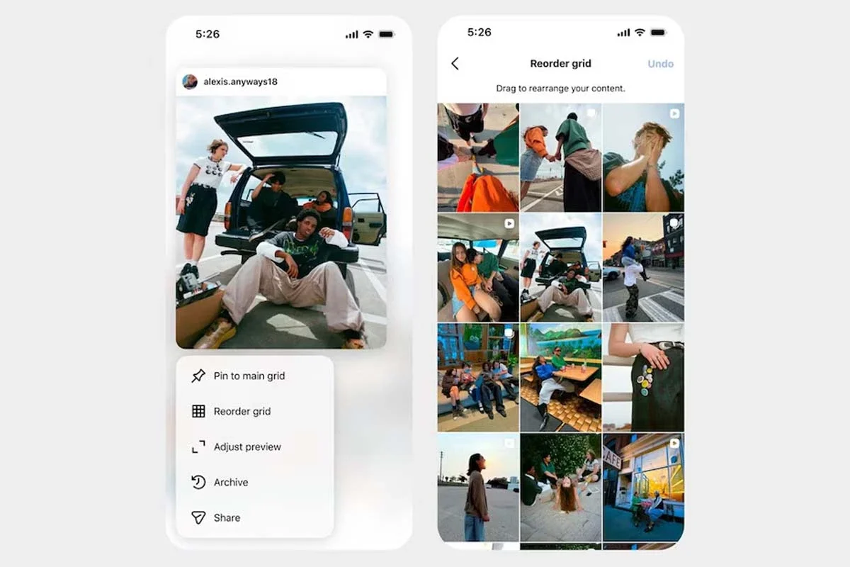 How to reorganize posts on your Instagram profile