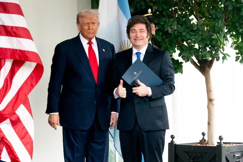 Javier Milei y Donald Trump.