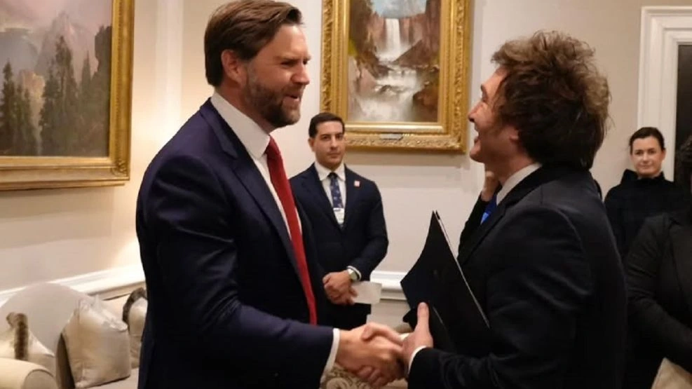 Javier Milei y JD Vance.
