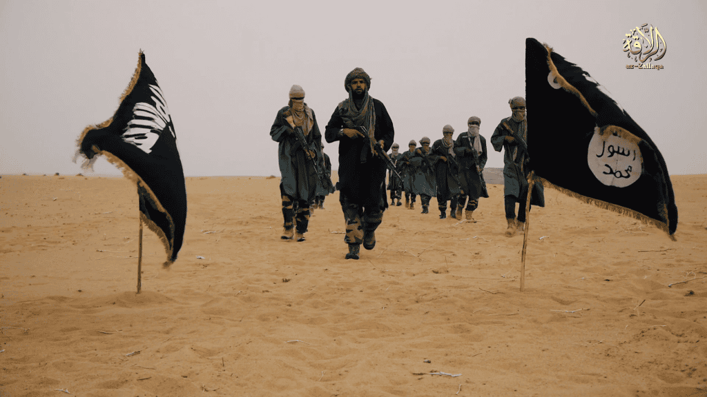 The terrorist group JNIM is at war against the armed forces of Mali.