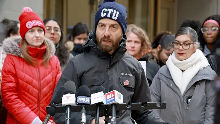 The vice president of the Chicago Teachers Union maintains strong ties with the leftist organizations that met