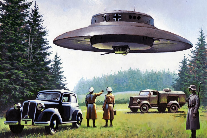 A Nazi UFO | Artificial image.