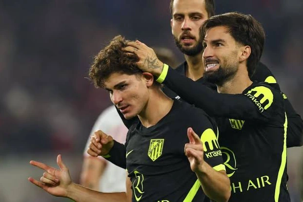 Se sacó la mufa: Julián Álvarez cortó su sequía goleadora en Atlético Madrid tras 174 días