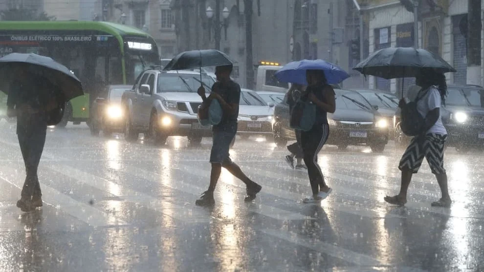 Lluvias extremas azotaron el sur de Brasil.