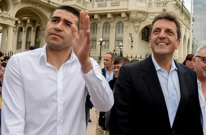 Román Riquelme and Sergio Massa