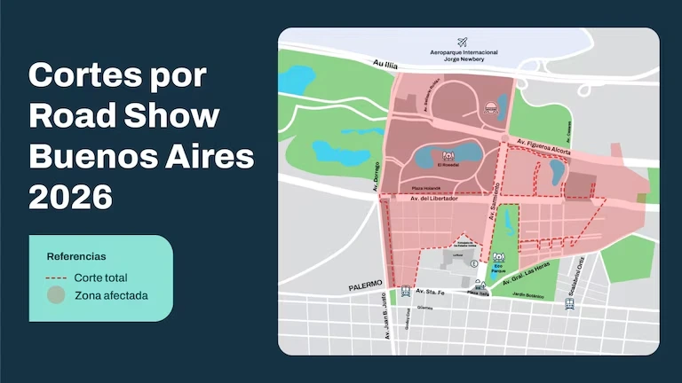 La zonas cortadas por el evento