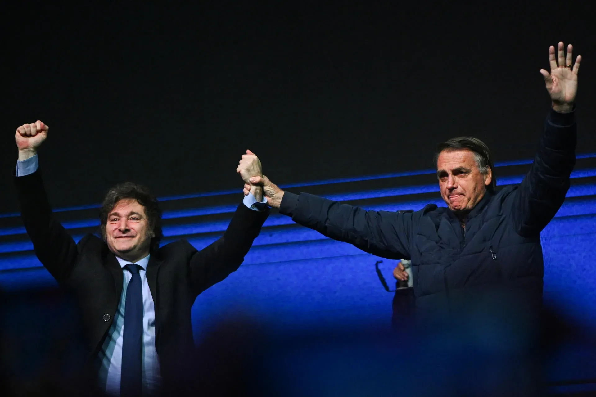 Javier Milei y Jair Bolsonaro.
