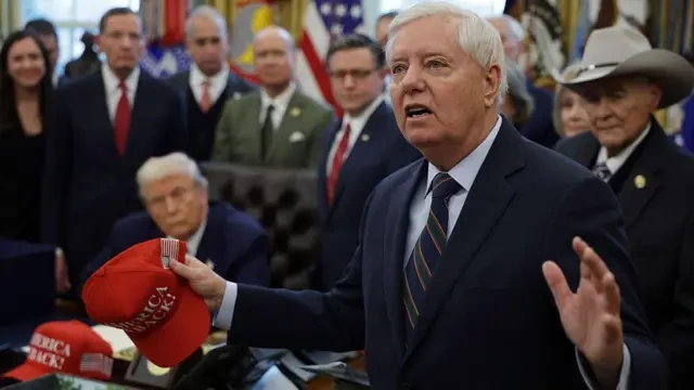 The bill that seeks to expand sanctions against Russia and Iran was pushed by the late Senator Lindsey Graham