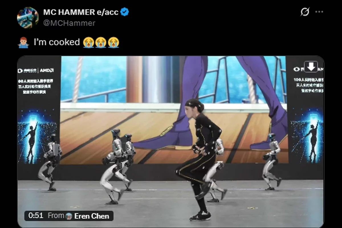 La reacción de MC Hammer en X