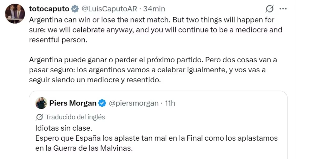 Luis Caputo on X: