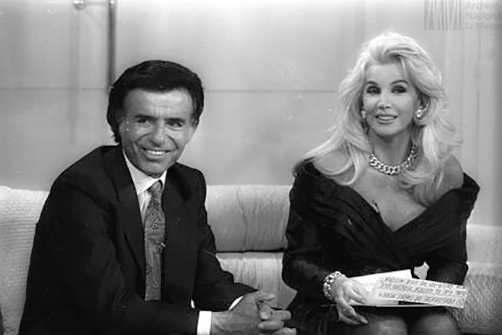 Susana y Menem tuvieron una fuerte relación dentro y fuera de los sets de grabación 
