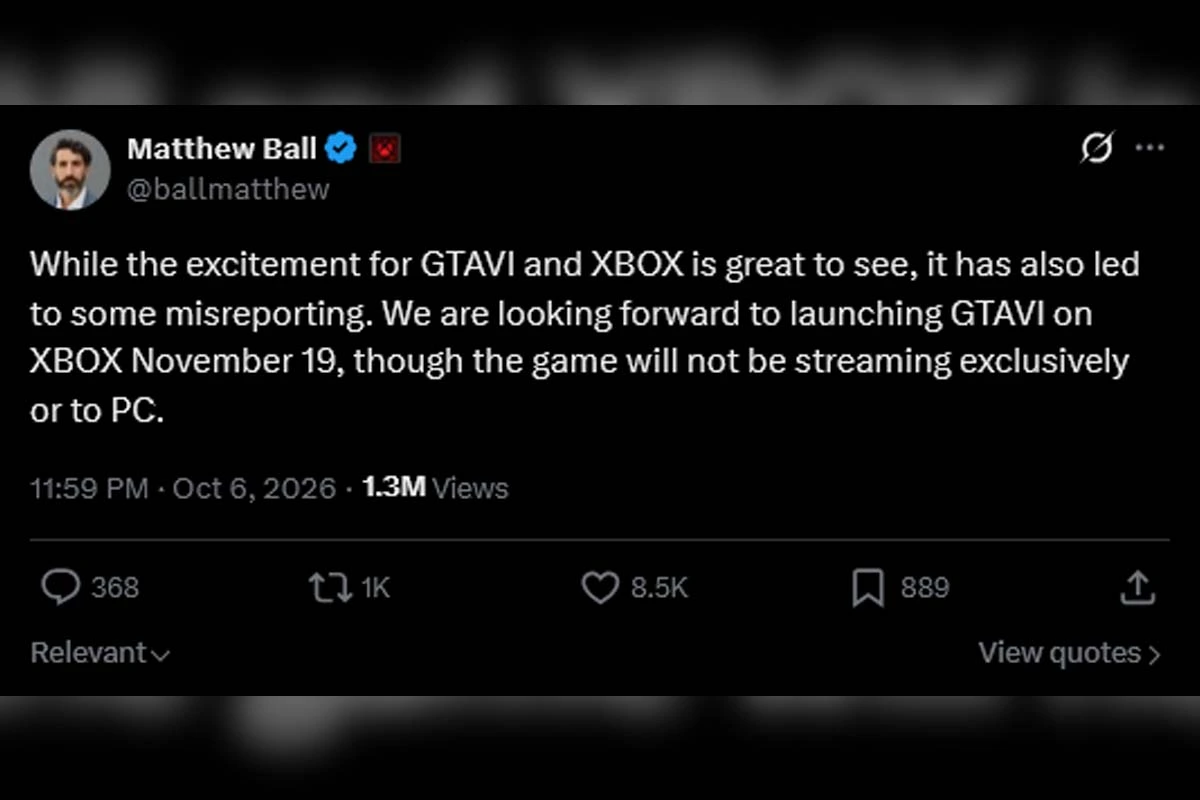 Xbox desmintió que GTA 6 vaya a llegar por streaming a PC